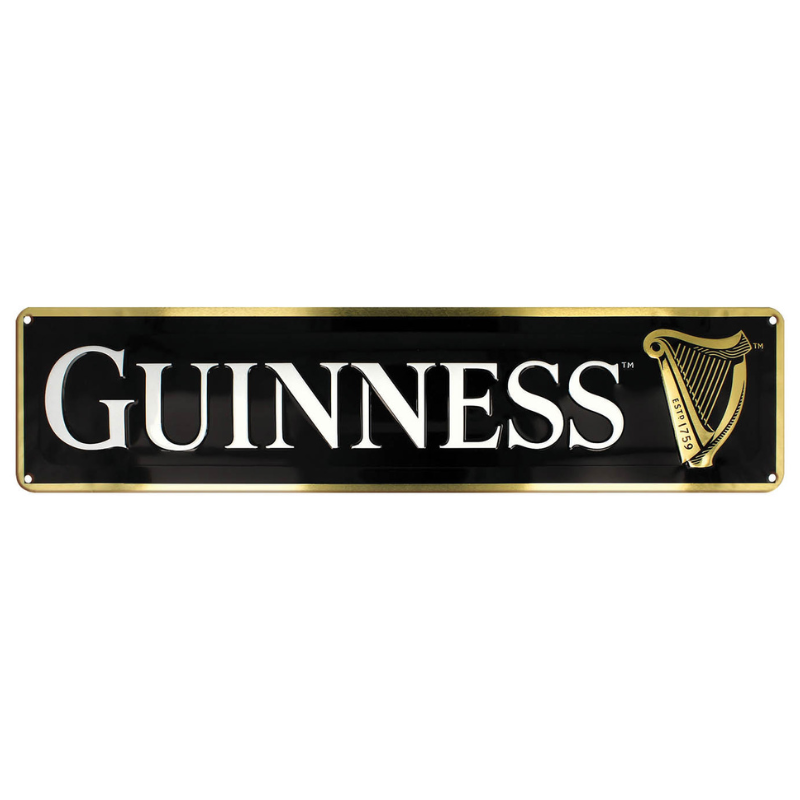 Guinness Gold Harp Metal Sign